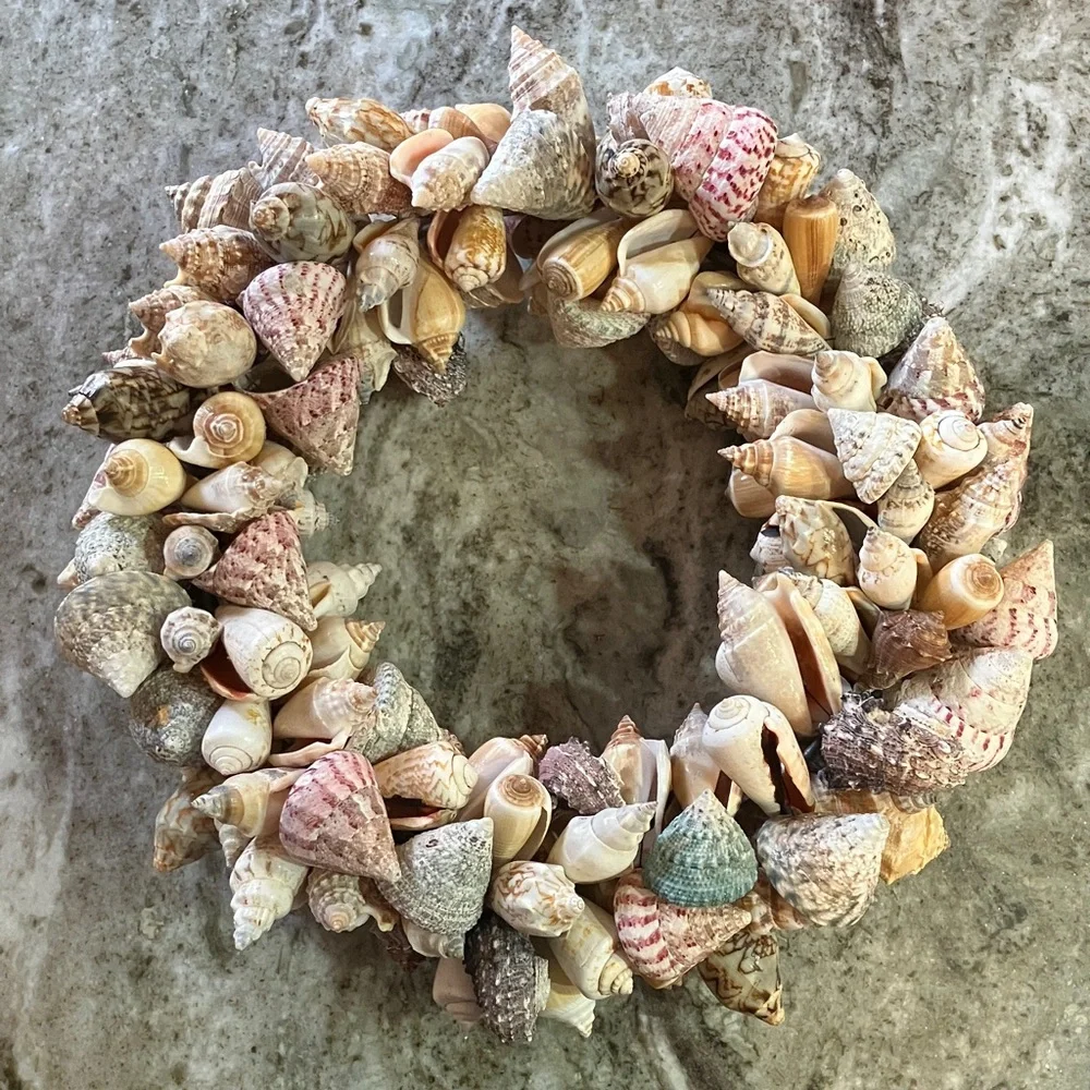 Natural Seashell Wreath/Candle Ring